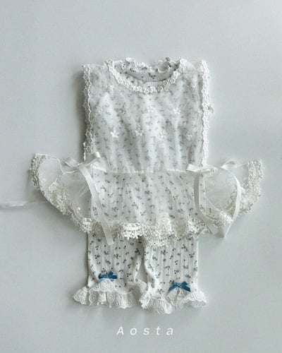 AOSTA38｜(6m-5y) 3款甜美木耳邊中領無袖11