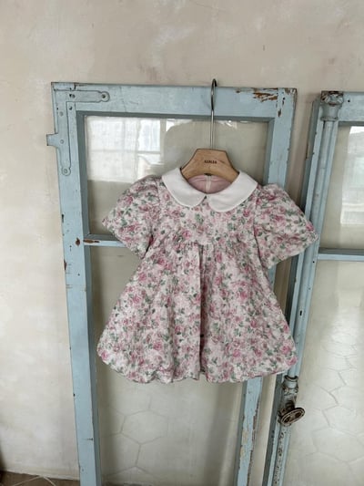 Azalea10｜(85-118cm) 甜美碎花連身裙1