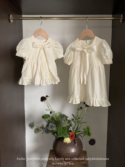 JE13｜(66-120cm) 蝴蝶結緞帶包屁洋裝5