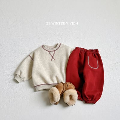 vivid93｜(78cm-125cm) 經典縫線滾邊休閒套裝8