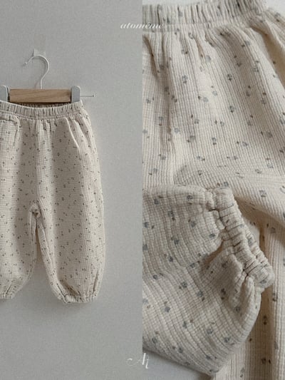 Atomeme21｜(70-110) 舒適休閒印花縮口褲5