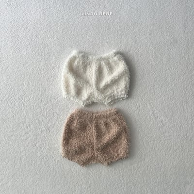 Lindo09｜(3m-18m) 毛毛蕾絲邊小短褲7