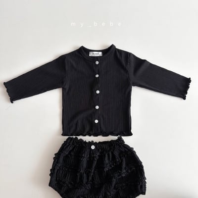 my_bebe32｜(80-120cm) 褶皺捲邊開襟外套18