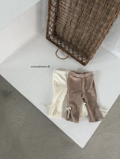 Bloom.b36｜(0m-24m/85cm-125cm) 刷絨蝴蝶開叉喇叭褲7