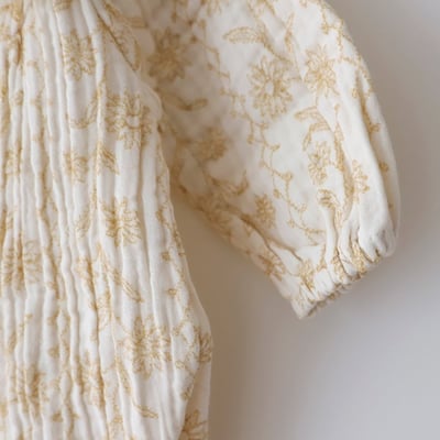 LEMONADE19｜(55cm-85cm) 2色翻領碎花包屁衣10