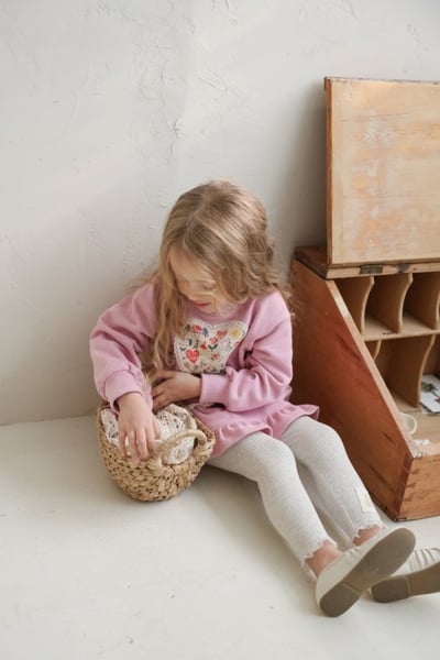 FLO11｜(75-140) 2色愛心碎花布洋裝14