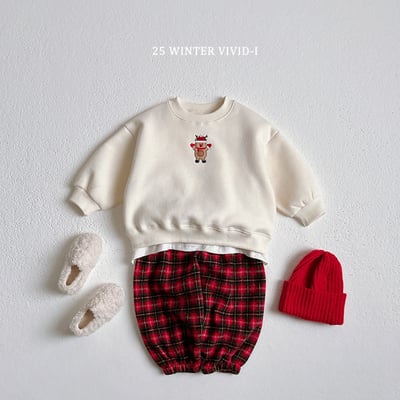 vivid84｜(78cm-125cm) 刺繡聖誕印花休閒上衣12