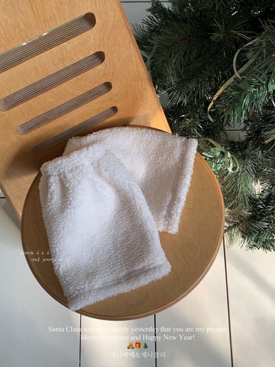 JE 422｜(100-110cm)  白素色打底褲（含襪套）2