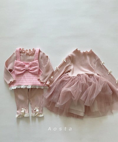 AOSTA02｜(6m-5y) 蕾絲邊緊身褲13