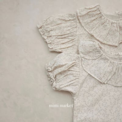 mimi market33 (75-90cm)  碎花荷葉邊上衣4