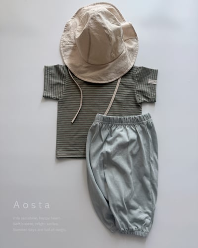 AOSTA13｜(6m-5y) 5款圓領條紋上衣10