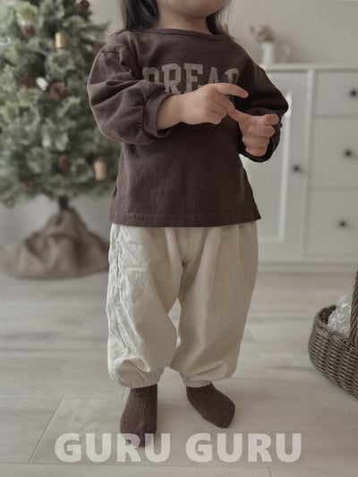 GURU GURU10｜(6m-24m) 4色英字休閒上衣5