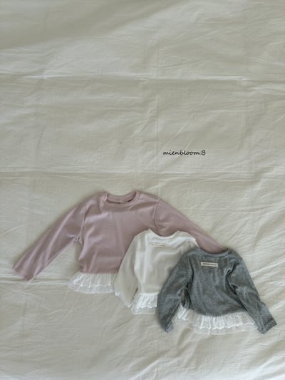 Bloom.b39｜(0m-7y) 蕾絲裙擺上衣2