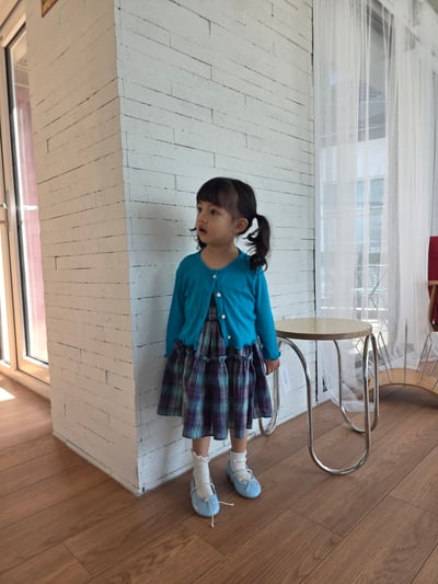 Color26｜(75-115cm) 捲邊開襟外套4