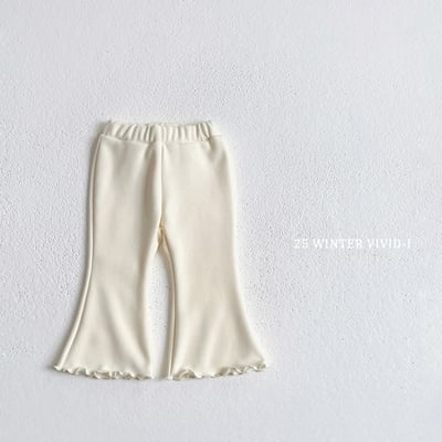 vivid20｜(78cm-125cm) 捲邊內刷毛喇叭褲3