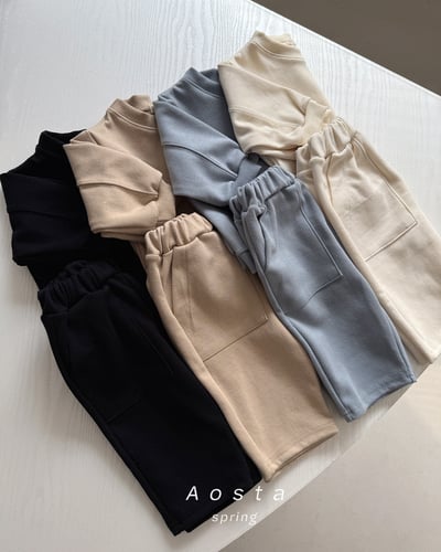 AOSTA07｜(6m-5y) 日常口袋直筒褲20