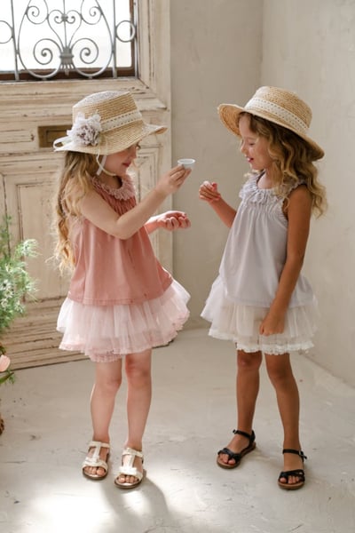 FLO26｜(75-140) 蕾絲胸皺背心13