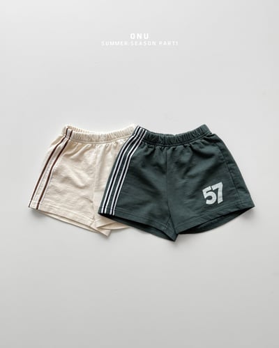 onu05｜(70cm-115cm) 數字印花休閒短褲1