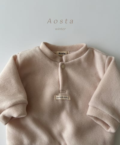 AOSTA64｜(6m-5y) 半開襟小標上衣15