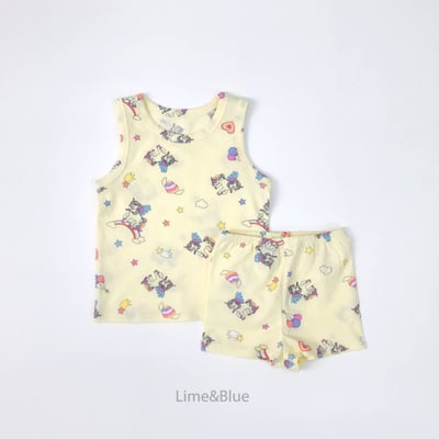 LIME&BLUE26｜(80-118cm)  獨角獸無袖套裝6