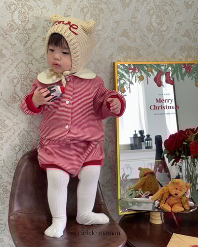 Cieldemaman19｜(6M~24M)  2款線條熊兔針織套裝9