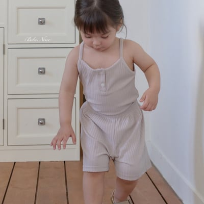 bebe nine48  (65cm-115cm) 3色無袖羅紋套裝15