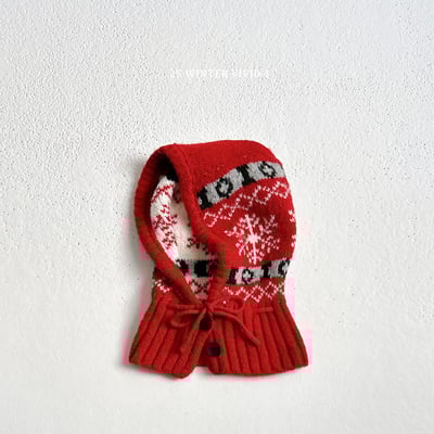 vivid114｜(free) 保暖印花針織頭套6