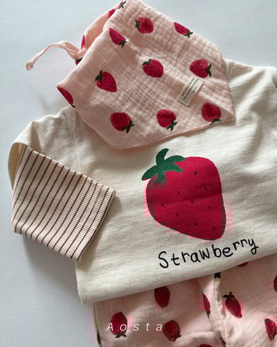 AOSTA24｜(6m-5y) 印花棉麻領巾13