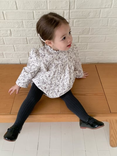 JE604｜(66cm-100cm) 紫碎花鋪棉包屁衣/傘狀外套19