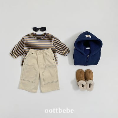 Oottbebe68｜(1y-7y)   日系復古拼接褲11