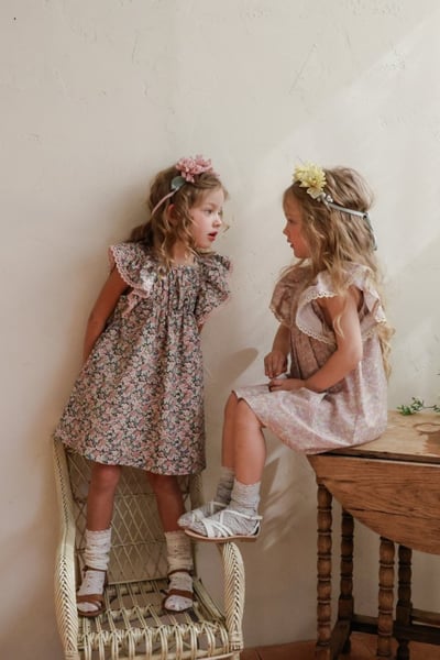 FLO14｜(75-140) 小碎花連身洋裝4