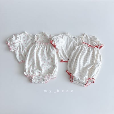 my_bebe15｜(58-72cm) 捲邊開襟外套包屁衣套裝14