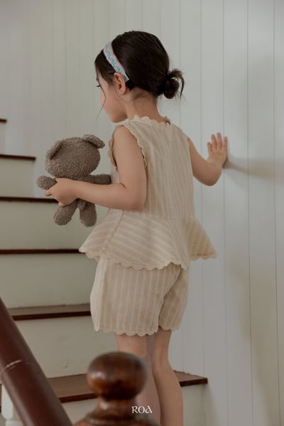 ROA02｜(6m-18m) 2色蕾絲波浪邊套裝15