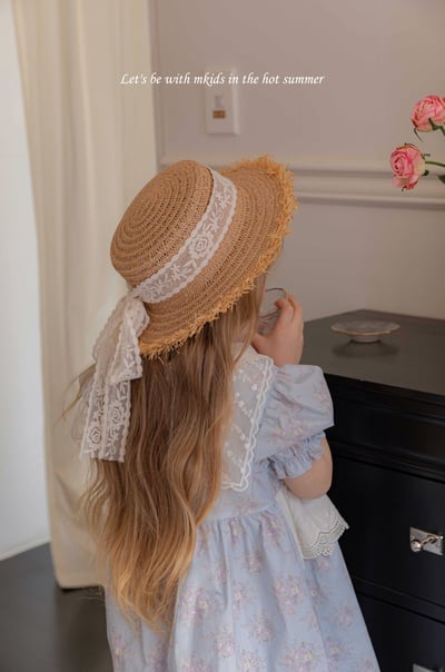 M-KIDS58｜(65-115cm) 蕾絲綁帶披肩11