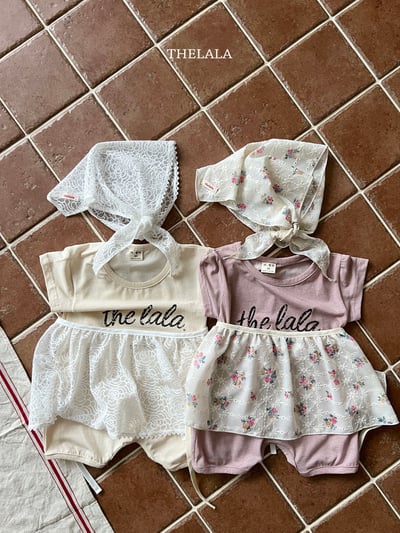 thelala42｜ (0m-18m) logo印花連身包屁衣4