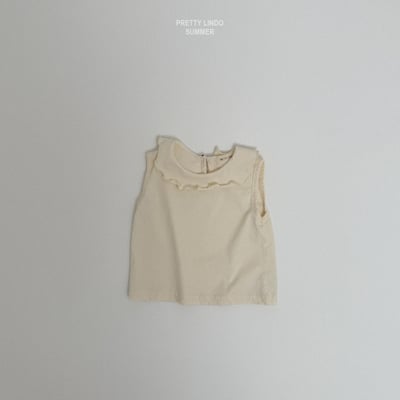 Lindo45｜(80-125) 荷葉邊無袖上衣5