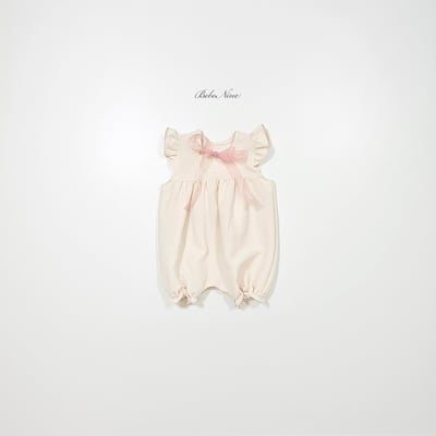 bebe nine29  (6m-24m) 2色小荷葉邊蝴蝶服7