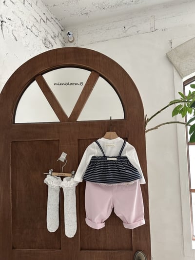 Bloom.b10｜(0m-18m) 愛心蕾絲花邊無根襪3