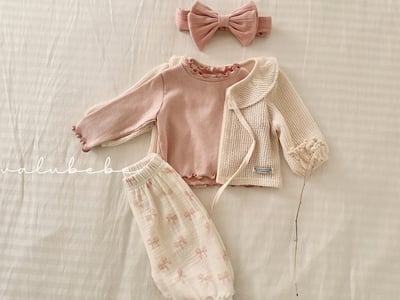 Valubebe53｜(65-90) 捲邊透氣上衣4