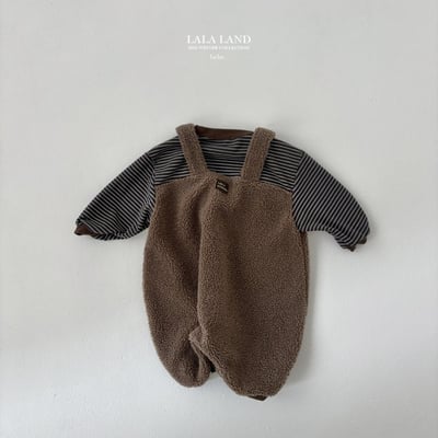 lala land12｜(60cm-83cm) 2色刷毛吊帶褲17