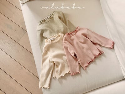 Valubebe53｜(65-90) 捲邊透氣上衣22