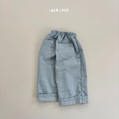 lala land68｜(75-120cm) 2色反摺直筒長褲25