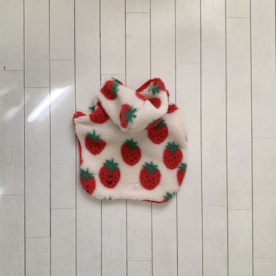 Fondue 31｜(65cm-120cm)  草莓連帽披風8