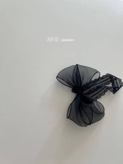 SO.U07｜(6m-18m) 薄紗蝴蝶結髮帶2