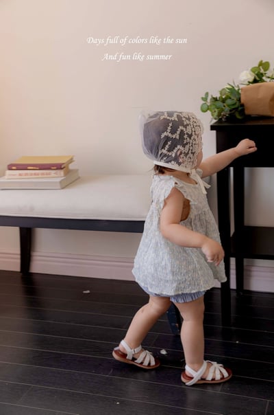 M-KIDS60｜(65-80cm) 壓紋碎花套裝6