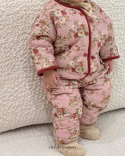 Cieldemaman14｜(76cm~94cm)  2色花花絎縫套裝2