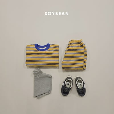 Soybean22｜(75cm-118cm) 撞色滾邊條紋套裝8