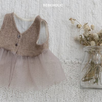 Bebe holic14｜(3m-18m) 壓紋薄紗背心7