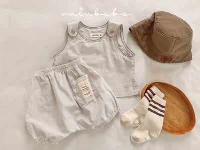 Valubebe 37｜(65-90cm) 鈕釦邊線背心9