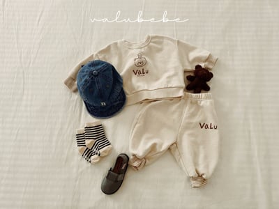 Valubebe09｜(65-90) Valu英字縮口褲10